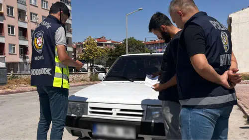 Konya'da sokak ortasında drift pahalıya patladı: 140 Bin TL ceza