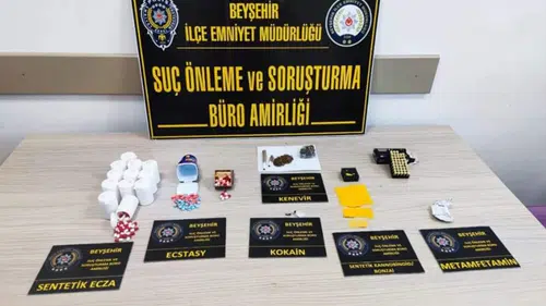 Konya'da uyuşturucu operasyonu;1 gözaltı