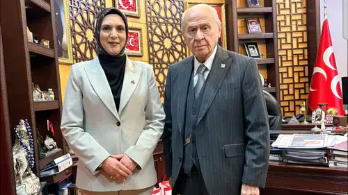 Konyalı siyasetçi Güzide Çıpan MHP Lideri Bahçeli'nin selamını iletti!