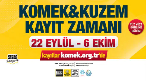 KOMEK VE ASEM’de yeni dönem kayıtları yarın başlıyor