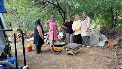 Kış hazırlığı yapılan Konyalı hanımlar ziyaret edildi!