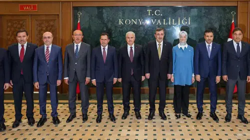 Cumhurbaşkanı Yardımcısı Cevdet Yılmaz Konya Valiliğini ziyaret etti!