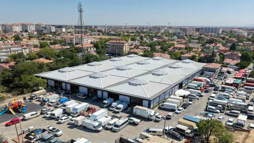 Uzunharmanlar Kapalı Pazarı yeni yüzüyle hizmete açıldı