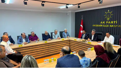 AK Parti Akşehir İlçe Teşkilatı’nda vefa ve birlik vurgusu