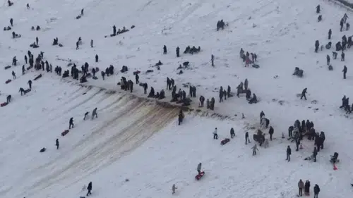 Konya'nın kış turizm merkezi doldu taştı!
