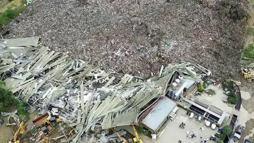 Filipinler’de çöp atık sahasında çökme