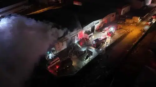 Mobilya fabrikasında yangın