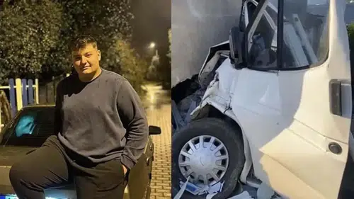 Ağaçlara ve duvara çarpan kamyonetin sürücüsü öldü