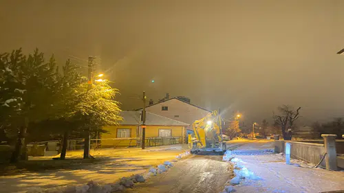 Seydişehir’de beklenen kar yağışı bereketi getirdi