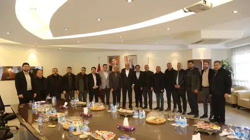 Konya'nın gıda devi başkanı misafirlerini kabul etti