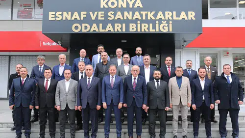 MHP’li Kalaycı’dan Konya esnaf ve sanatkarlar odaları birliğine ziyaret