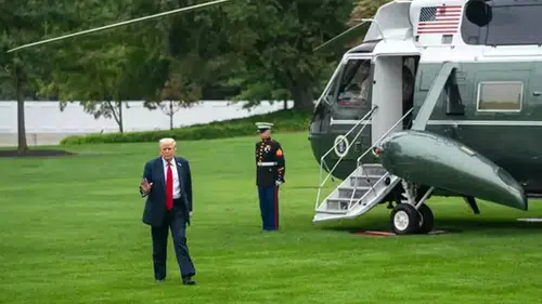 Trump'ın uçağında havadayken arıza tespit edildi