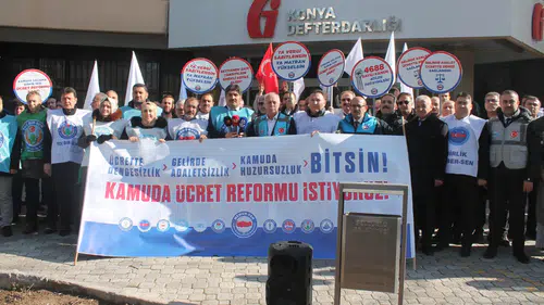Memur-Sen Konya’dan Maliye önünde net mesaj: Gelirde adalet istiyoruz!