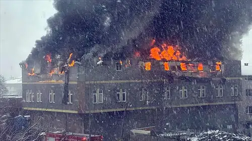 Fabrikada yangın çıktı