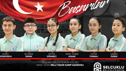 Selçuklu’nun gurur tablosu!  6 sporcu milli takımda