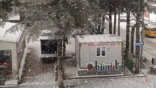 Konya'da kar yağışı etkili oldu