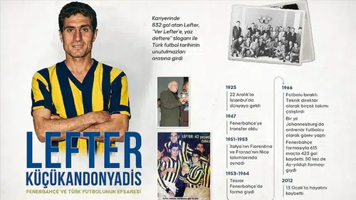 Fenerbahçe ve Türk futbolunun efsanesi: Lefter Küçükandonyadis