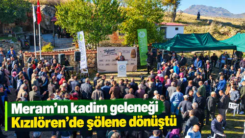 Meram’ın kadim geleneği Kızılören’de şölene dönüştü