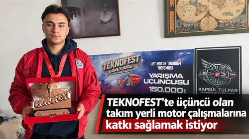 TEKNOFEST'te üçüncü olan takım yerli motor çalışmalarına katkı sağlamak istiyor