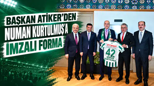 Başkan Atiker’den Numan Kurtulmuş’a imzalı forma