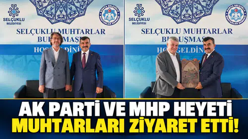 AK Parti ve MHP heyeti muhtarları ziyaret etti!