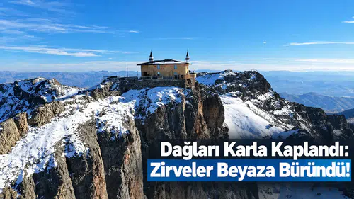 Dağları Karla Kaplandı: Zirveler Beyaza Büründü!
