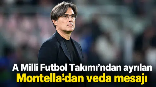 A Milli Futbol Takımı'ndan ayrılan Montella'dan veda mesajı
