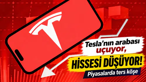 Tesla’nın Arabası Uçuyor, Hissesi Düşüyor! Piyasalarda Ters Köşe