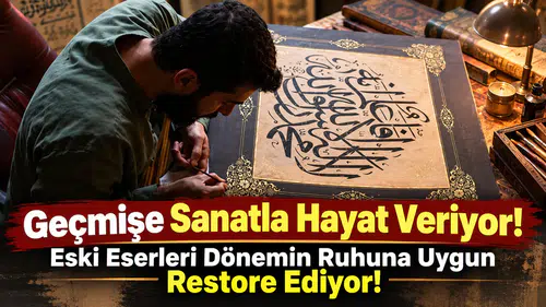 Geçmişe Sanatla Hayat Veriyor! Eski Eserleri Dönemin Ruhuna Uygun Restore Ediyor