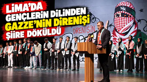 LİMA’DA GENÇLERİN DİLİNDEN GAZZE’NİN DİRENİŞİ ŞİİRE DÖKÜLDÜ