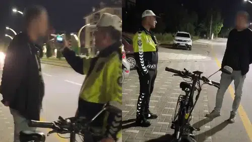 Alkollü bisiklet sürücüsüne 12 bin 875 TL ceza