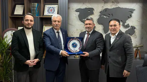 Kulu’dan Büyükşehir’e güçlü temas: Okçu’ya tebrik ziyareti