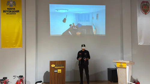 Konya İtfaiyesi’nden hayat kurtaran VR eğitim uygulamaları