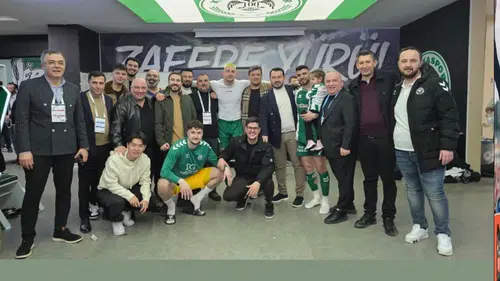 Yöneticilerden Konyaspor'a galibiyet tebriği