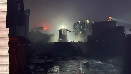 Metal işleme tesisinde yangın