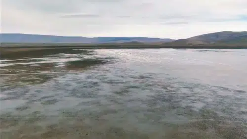 Kuruyan Çavuşçu Gölü, yeniden su tutmaya başladı