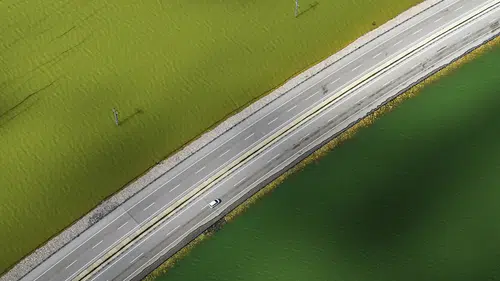 Konya- Antalya yolu sular altında: Drone görüntüledi