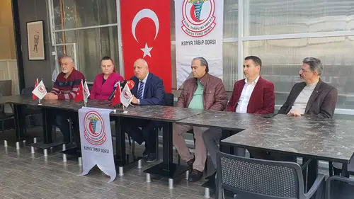 Konya Tabip Odası Başkanı Erayman basın mensuplarıyla bir araya geldi
