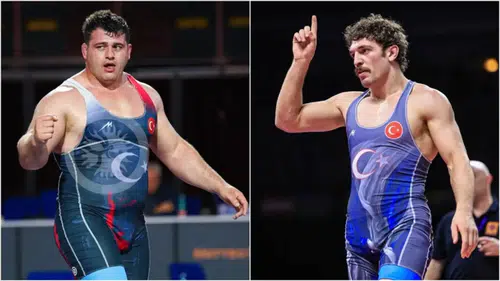 Milli güreşçi Rıza Kayaalp ve Yüksel Sarıçiçek, altın madalya kazandı