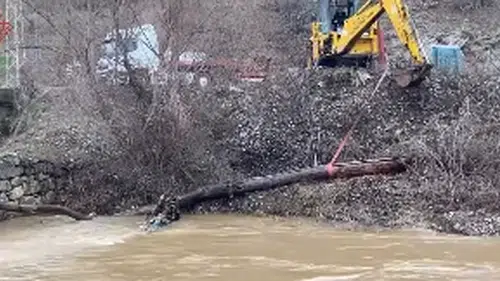 Bozkır Şelalesi coştu: Ekipler acil müdehale etti