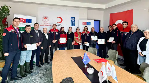 Su ürünleri işleme elemanı kursu sertifika töreni yapıldı