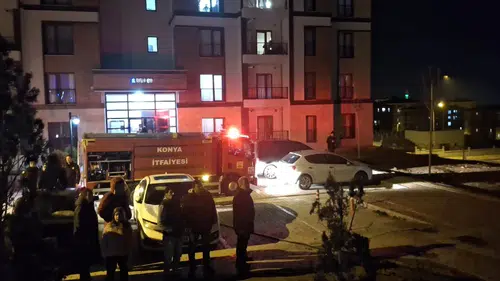 Konya Ardıçlı Toki'de yangın paniği!