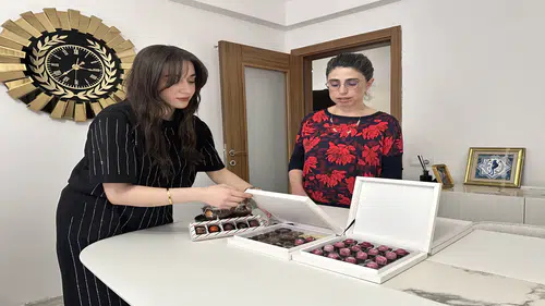 Kursta öğrendikleri butik çikolata üretimini mesleğe dönüştürdüler