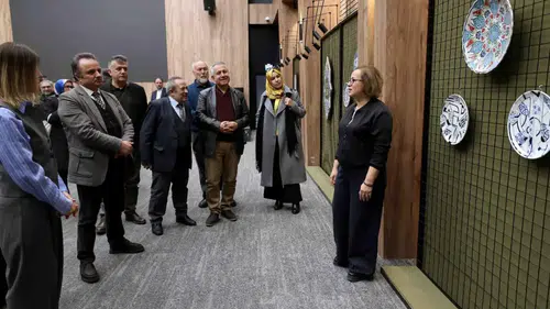 Geleneksel çini sanatı sergisi açıldı