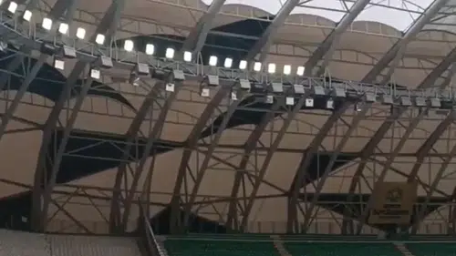 Büyükşehir stadyumu ışıl ışıl! Işıklandırmaları yenilendi