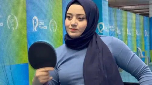 Yeni başladığı para masa tenisinde Türkiye üçüncüsü olan Hatice hedef yükseltti