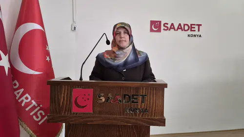 Saadet Partisi Kadın Kolları Başkanı Bütüner, gündemi ele aldı