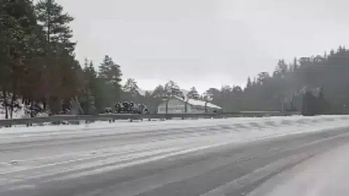 Konya Alacabel mevkisine kar yağdı