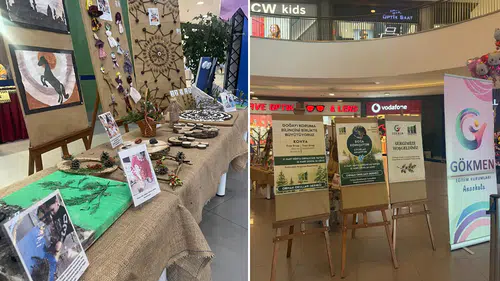 Konya’da minik ellerden doğa ve çevre mesajı