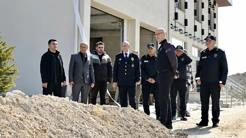 Konya Emniyeti'nin yapımı süren hizmet binaları mercek altında
